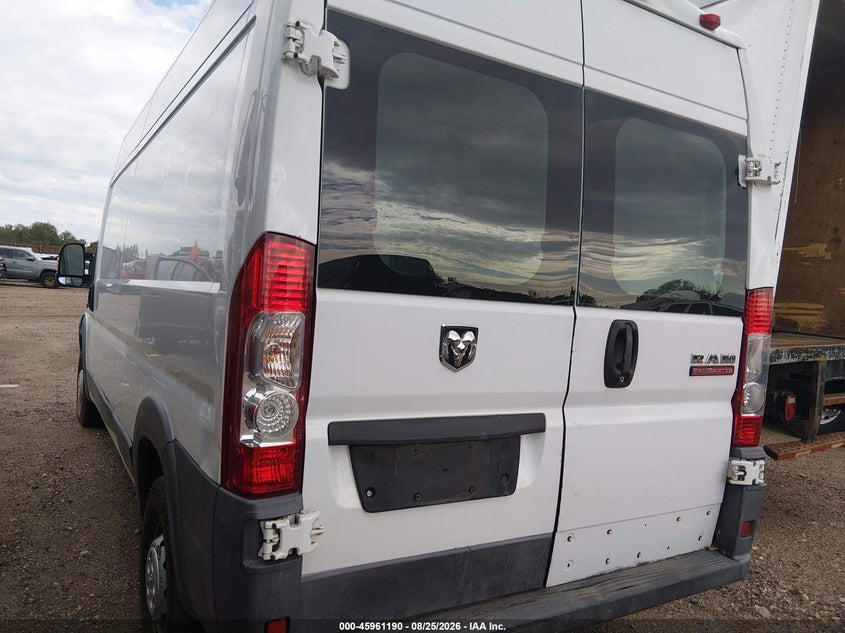 Vin: 3c6urvhg4ee105930, lot: 46460409, ram promaster 3500 high roof 20143
