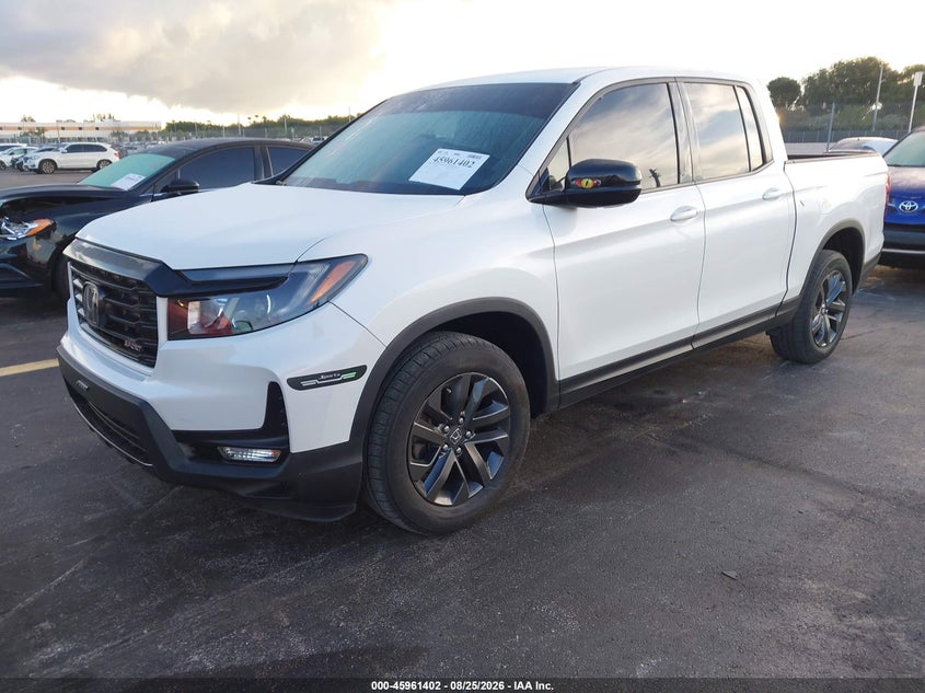 Vin: 5fpyk3f18nb001105, lot: 46460621, honda ridgeline sport 20222