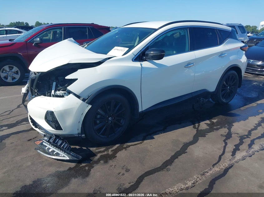 2022 Nissan Murano Sv Fwd, Right Front, IAAI, VIN 5N1AZ2BJ0NC126176 — photo 2