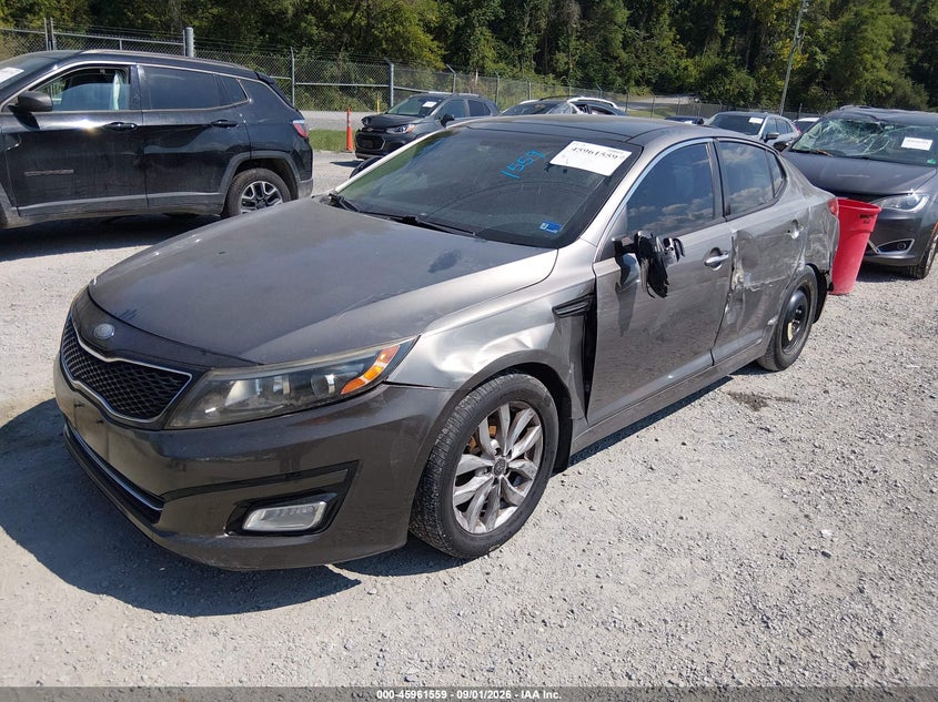 2014 Kia Optima, Left Side, IAAI, VIN 5XXGN4A73EG299007 — photo 2