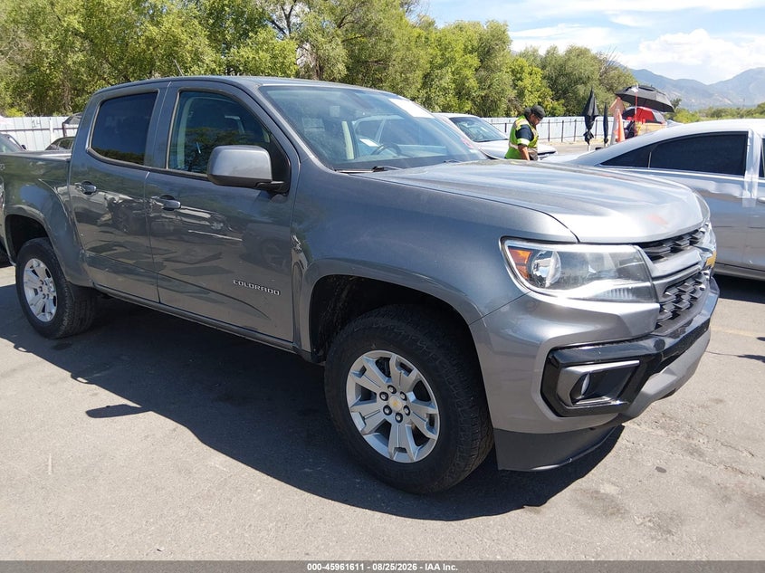 2022 Chevrolet Colorado 4Wd Short Box Lt, Left Side, IAAI, VIN 1GCGTCEN7N1301698