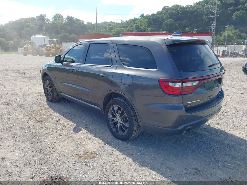 Vin: 1c4rdjdg0kc701180, lot: 46460917, dodge durango gt plus awd 20193