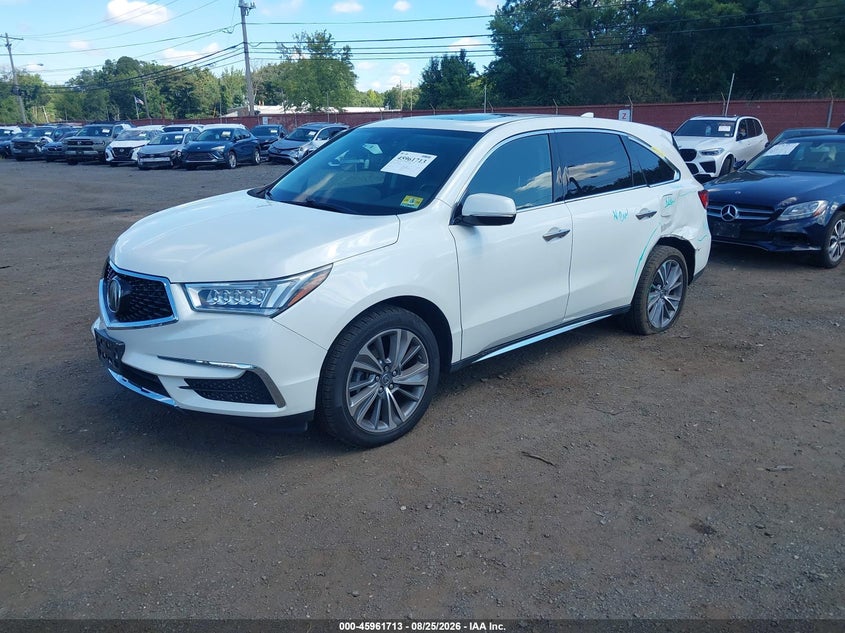 2017 Acura MDX, Left Side, IAAI, VIN 5FRYD4H51HB026939 — photo 2