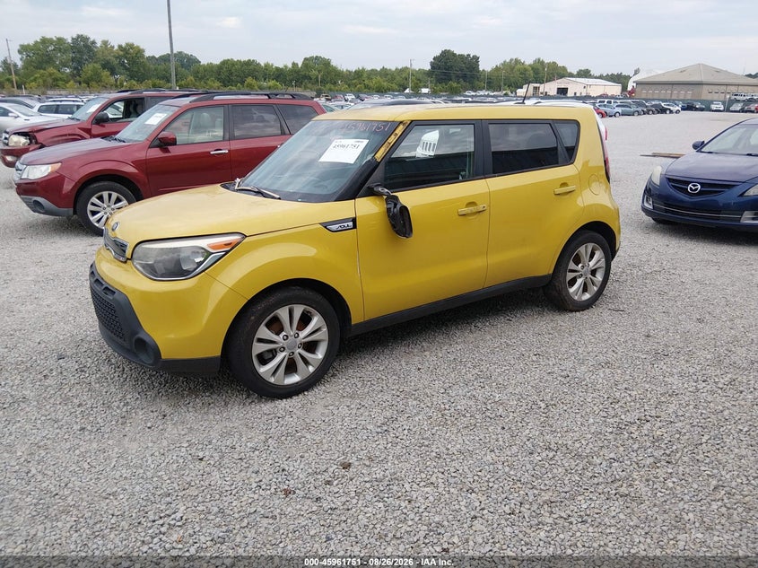 Vin: kndjp3a56e7101117, lot: 46460969, kia soul + 20142