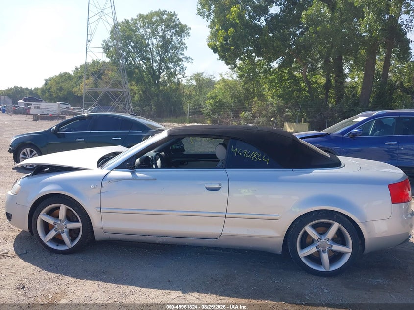 AUDI S4 2005 VIN WUARL48H55K900536