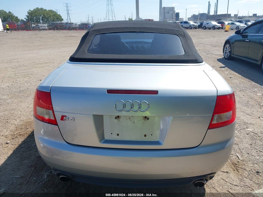 AUDI S4 2005 VIN WUARL48H55K900536