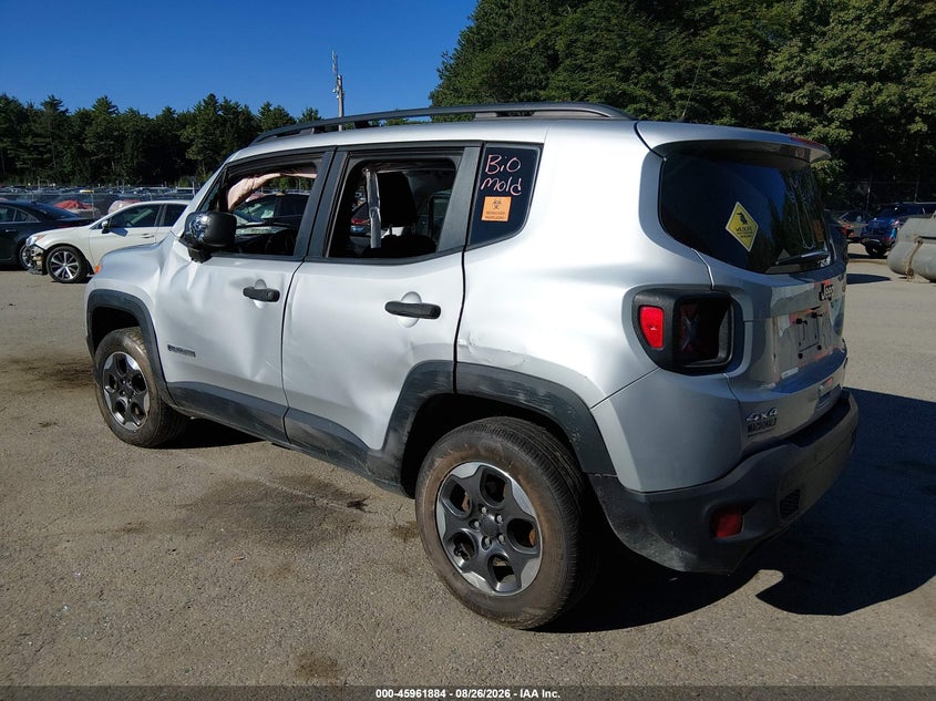 Vin: zaccjbab8jpg98035, lot: 46461103, jeep renegade sport 4x4 20183