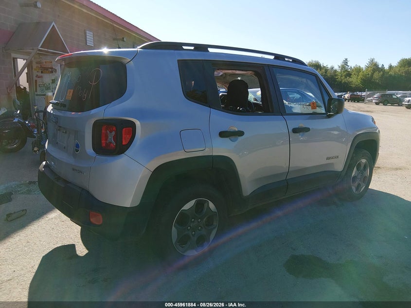 Vin: zaccjbab8jpg98035, lot: 46461103, jeep renegade sport 4x4 20184