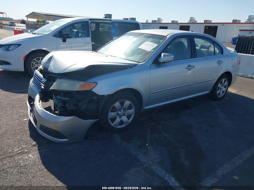 2009 Kia Optima, Front End, IAAI, VIN KNAGE228495335077 — photo 2