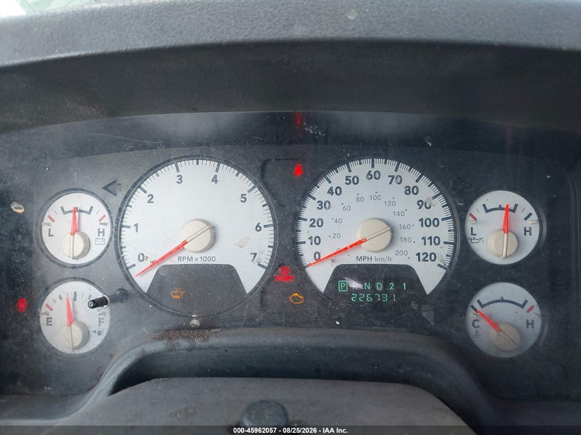 DODGE RAM 2500 2006 VIN 3D7KR26D06G264981