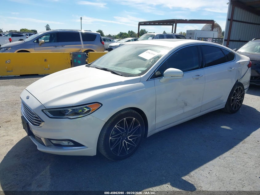 2017 Ford Fusion, Left Rear, IAAI, VIN 3FA6P0K94HR265068 — photo 2