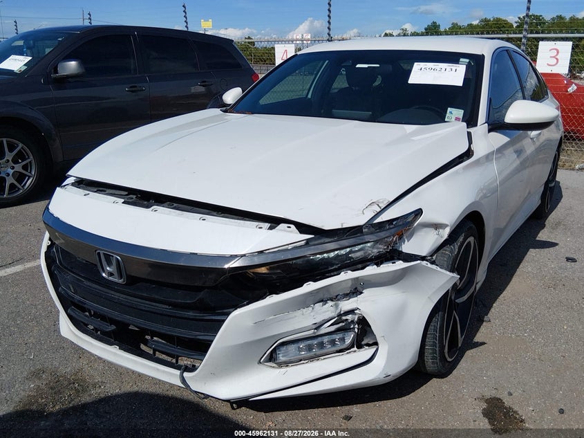 2018 Honda Accord Sport, Front End, IAAI, VIN 1HGCV1F33JA194977 — photo 2