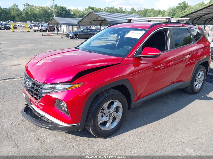 2022 Hyundai Tucson, Удар спереду, IAAI, VIN 5NMJBCAE5NH144791 — фото 2