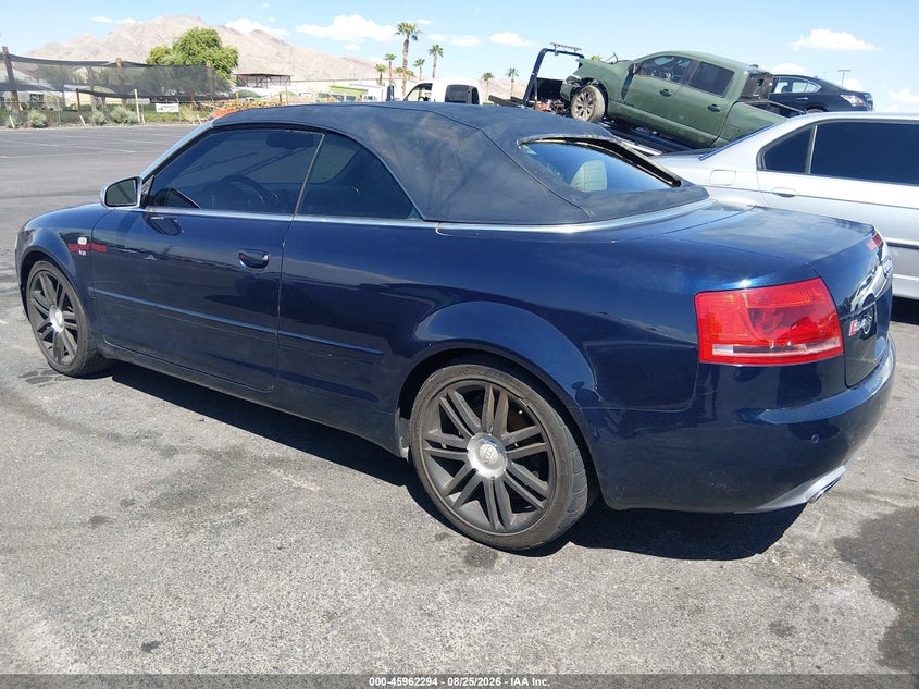 2007 AUDI S4 auction photo 3