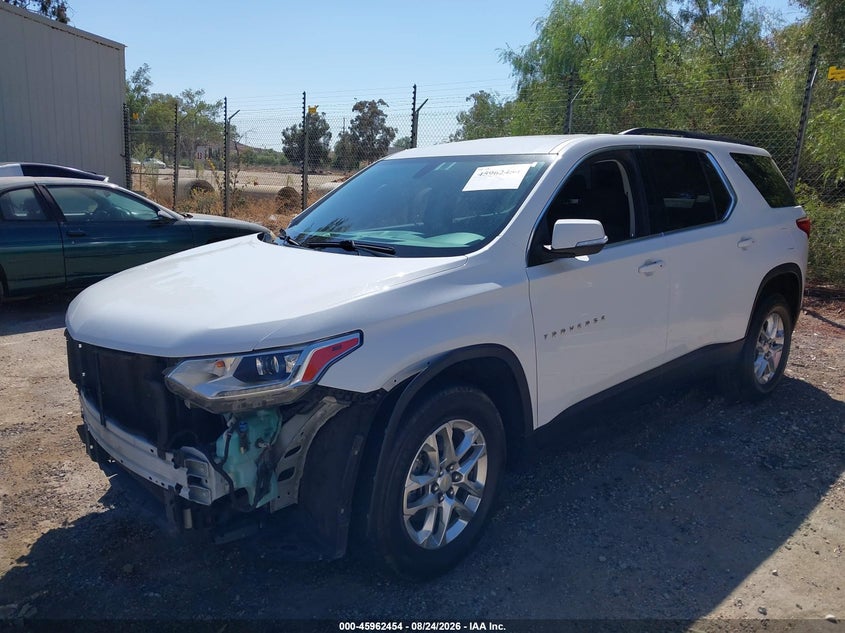 2021 Chevrolet Traverse Fwd Lt Cloth, Front End, IAAI, VIN 1GNERGKW2MJ257996 — photo 2