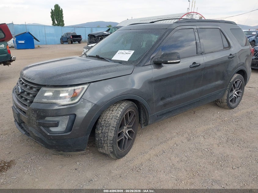 Vin: 1fm5k8gt6ggb80127, lot: 46462028, ford explorer sport 20162