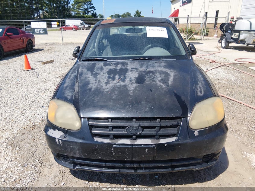 2003 HYUNDAI ACCENT SEDAN 1.6L I-4 DOHC, 104HP