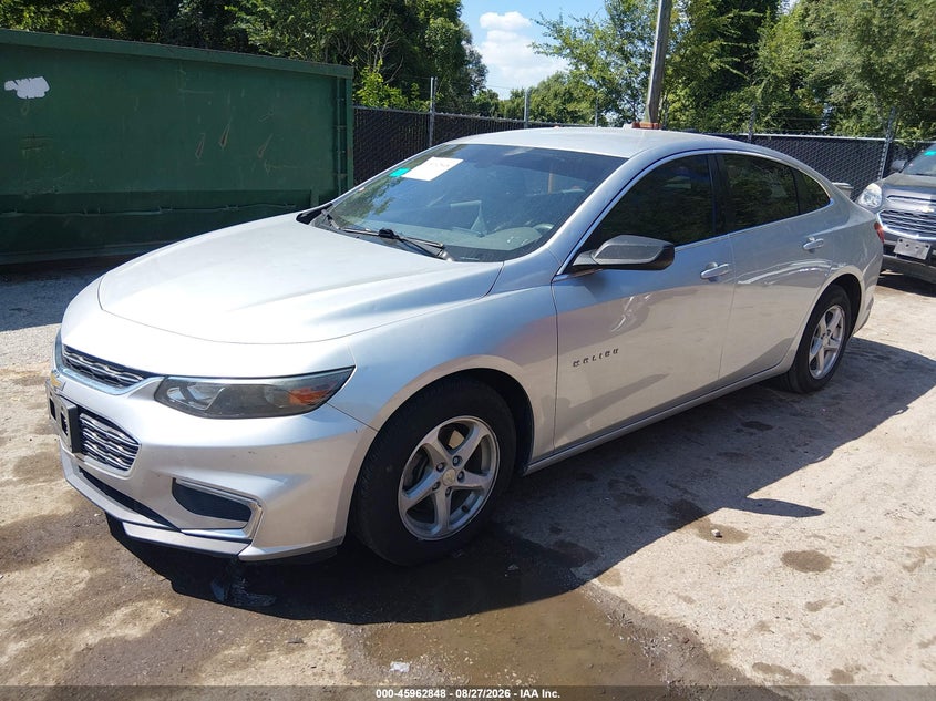 2016 Chevrolet Malibu, Град, IAAI, VIN 1G1ZB5ST7GF352367 — фото 2