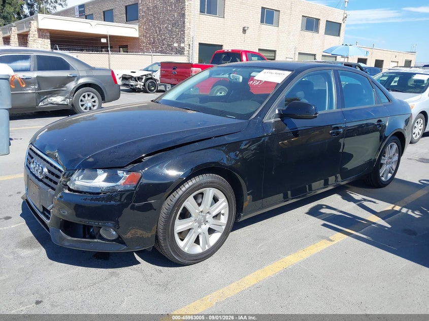 2011 AUDI A4 SEDAN 2.0L I-4 DI, DOHC, VVT, TURBO, 211HP