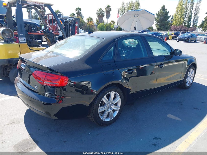 2011 AUDI A4 SEDAN 2.0L I-4 DI, DOHC, VVT, TURBO, 211HP