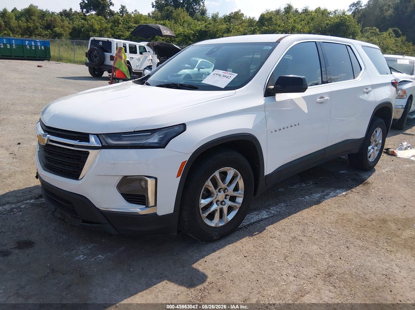 2023 Chevrolet Traverse, Right Side, IAAI, VIN 1GNERFKW8PJ221471 — photo 2