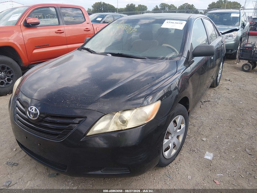 2007 Toyota Camry, Rear, IAAI, VIN JTNBE46K873015263 — photo 2