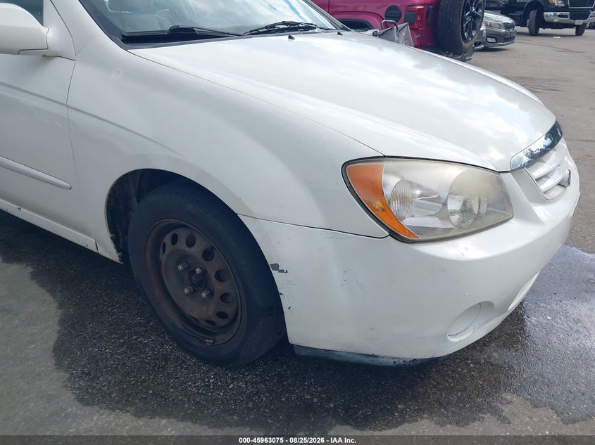 KIA SPECTRA 2006 VIN KNAFE121965222780