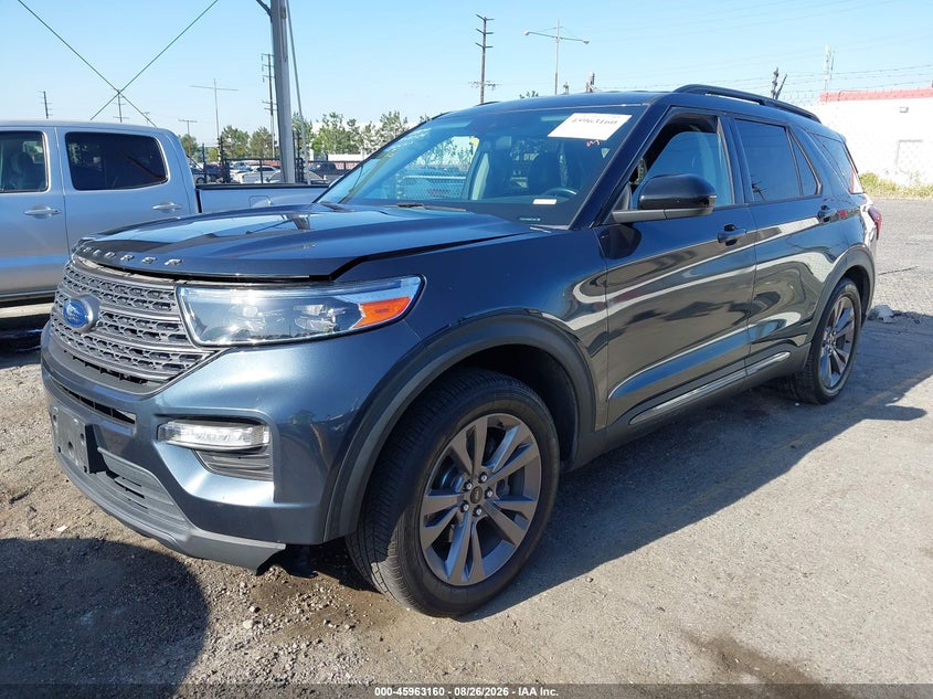 2022 Ford Explorer, Удар сзади, IAAI, VIN 1FMSK7DH6NGA11588 — фото 2