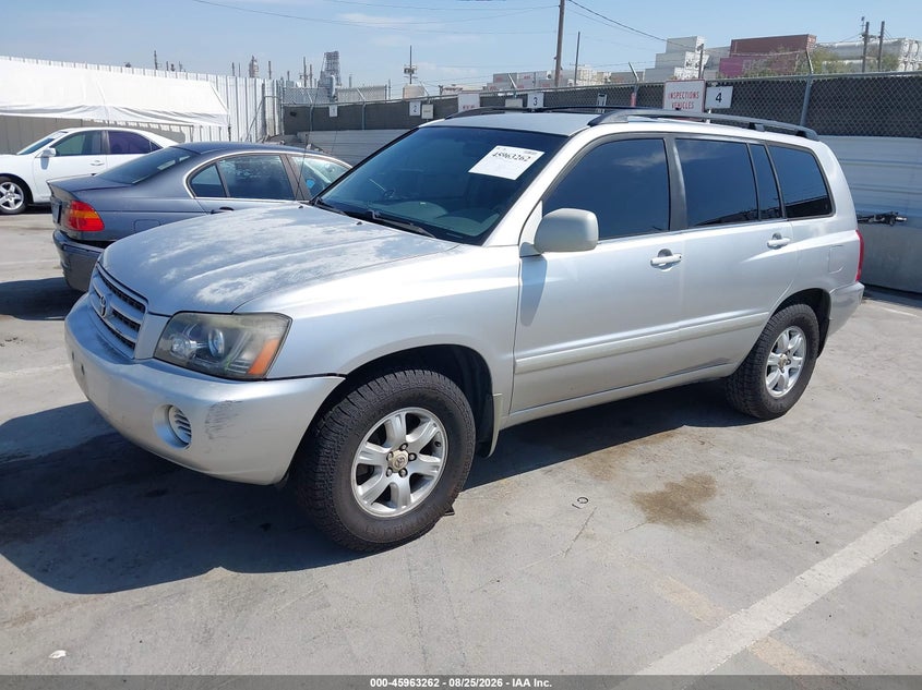 2001 Toyota Highlander, Right Rear, IAAI, VIN JTEGF21A710023126 — photo 2
