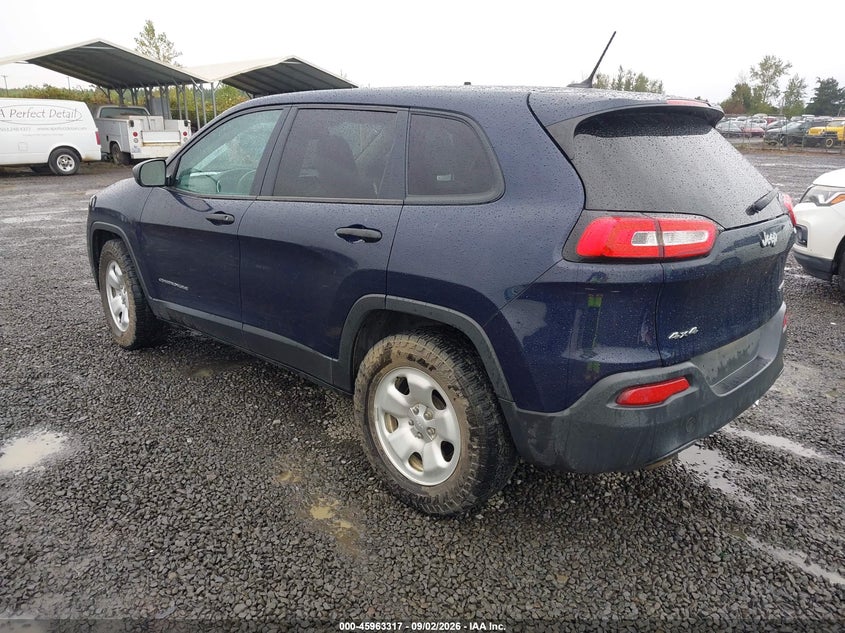 Vin: 1c4pjmabxgw352321, lot: 46462536, jeep cherokee sport 20163