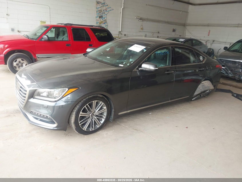 2018 Genesis G80, Обидва боки, IAAI, VIN KMHGN4JE5JU223805 — фото 2