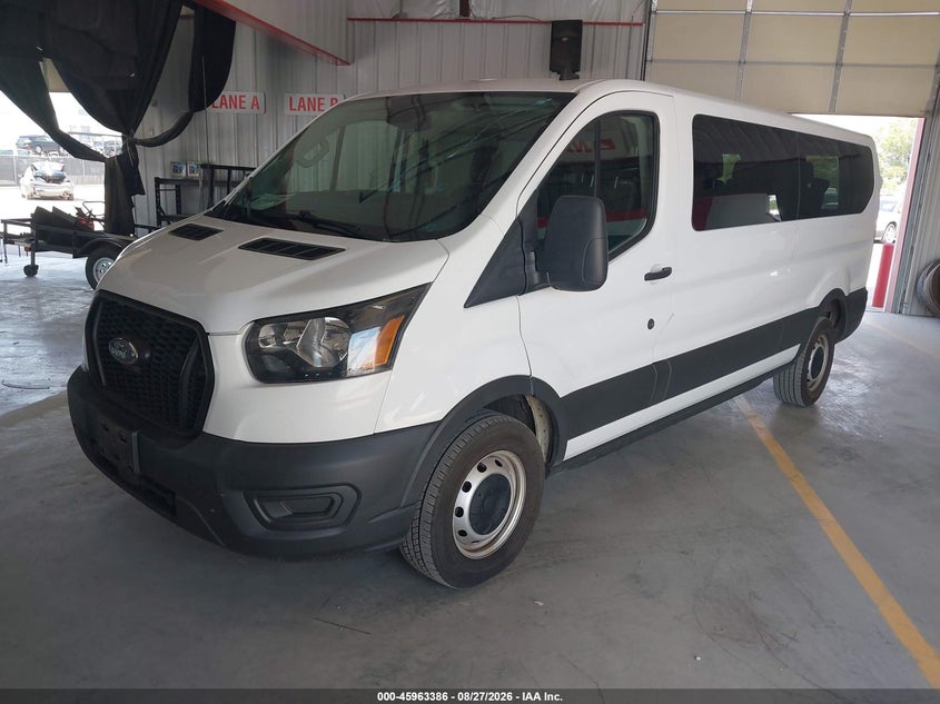2021 FORD TRANSIT-350 PASSENGER VAN auction photo 2