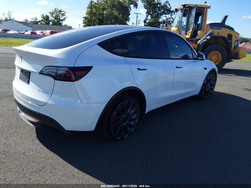 Vin: 5yjygdef3mf263531, lot: 46462661, tesla model y performance dual motor all-wheel drive 20214