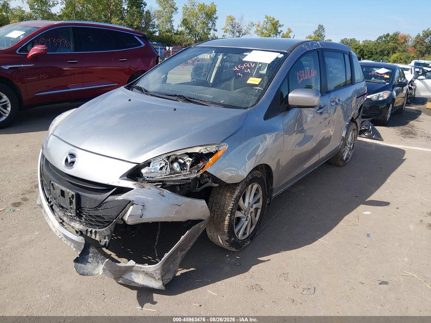 2012 Mazda 5, Front End, IAAI, VIN JM1CW2BL1C0124328 — photo 2