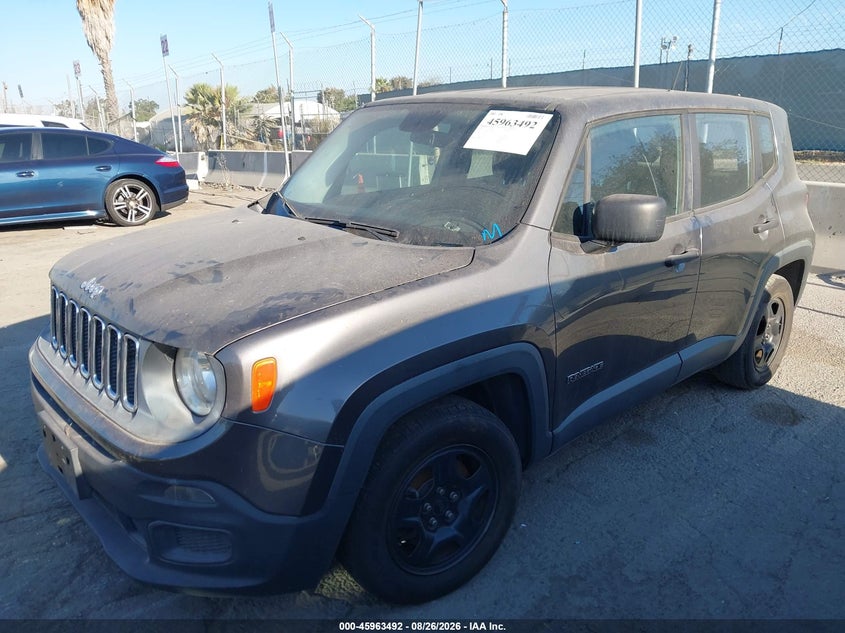 2016 Jeep Renegade, Невідомо, IAAI, VIN ZACCJAAW4GPD05895 — фото 2