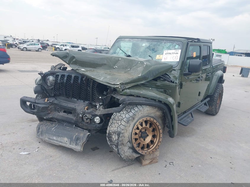 2023 Jeep Gladiator, Front End, IAAI, VIN 1C6HJTAG6PL575460 — photo 2