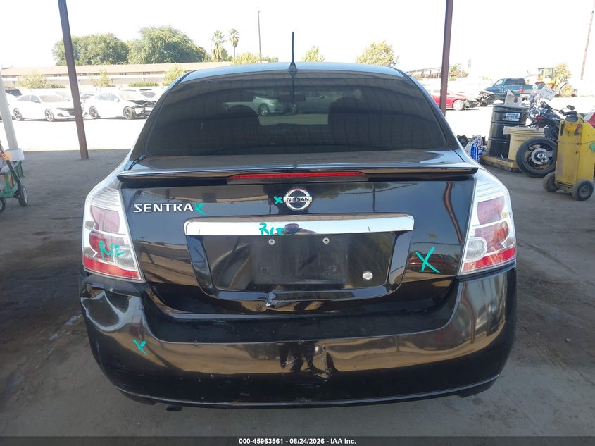 2012 NISSAN SENTRA SEDAN 2.0L I-4 DOHC, VVT, 140HP