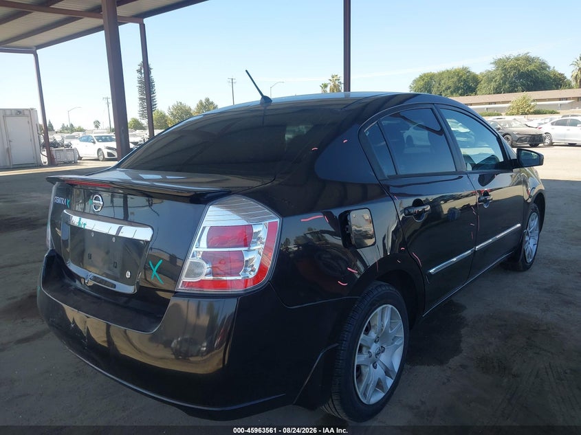 2012 NISSAN SENTRA SEDAN 2.0L I-4 DOHC, VVT, 140HP