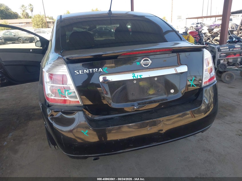 2012 NISSAN SENTRA SEDAN 2.0L I-4 DOHC, VVT, 140HP