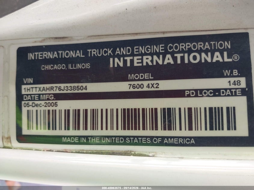 2006 INTERNATIONAL 7000 auction photo 8