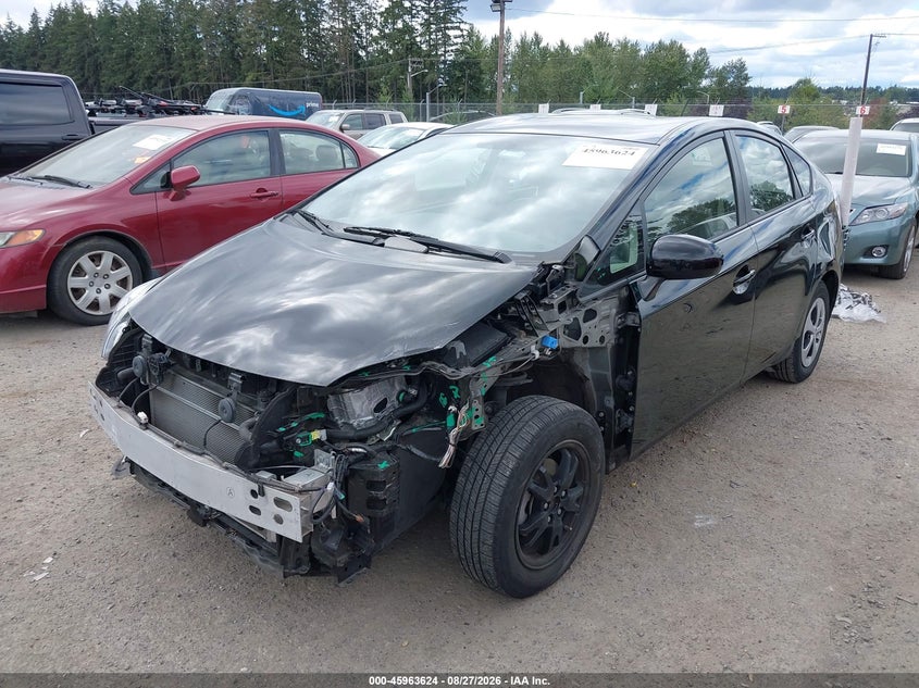 2015 Toyota Prius, Front End, IAAI, VIN JTDKN3DU1F0467056 — photo 2