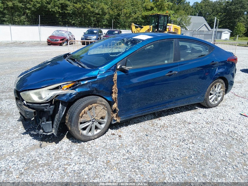 2014 Hyundai Elantra, Удар спереду, IAAI, VIN KMHDH4AE2EU138906 — фото 2