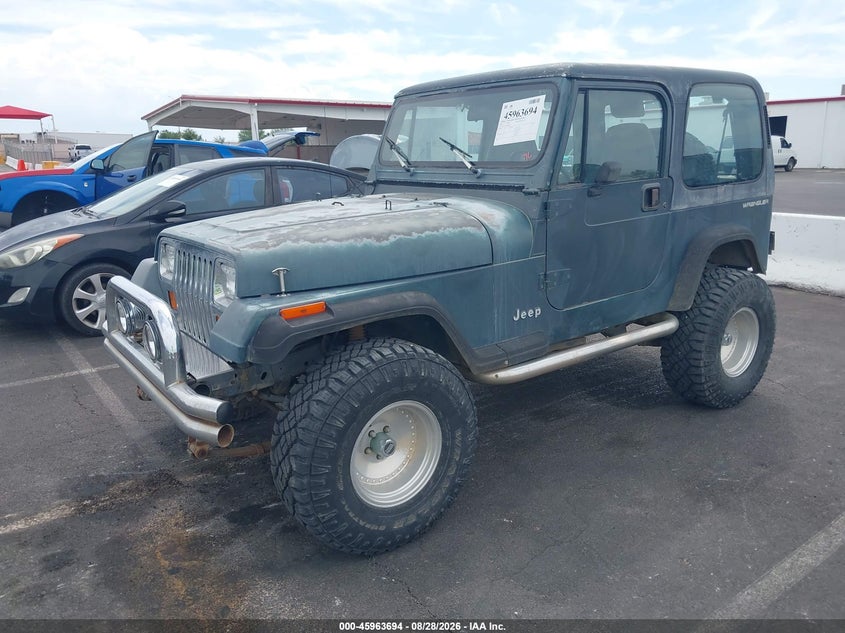 1992 Jeep Wrangler, Лівий бік, IAAI, VIN 2J4FY29S9NJ548300 — фото 2