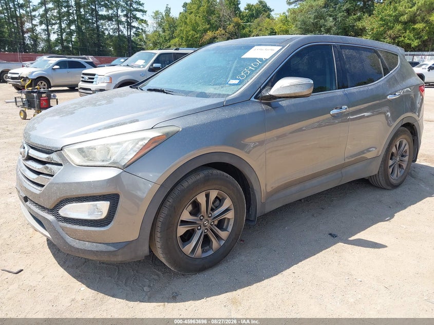 2013 Hyundai Santa Fe Sport, Rear, IAAI, VIN 5XYZU3LB0DG059012 — photo 2