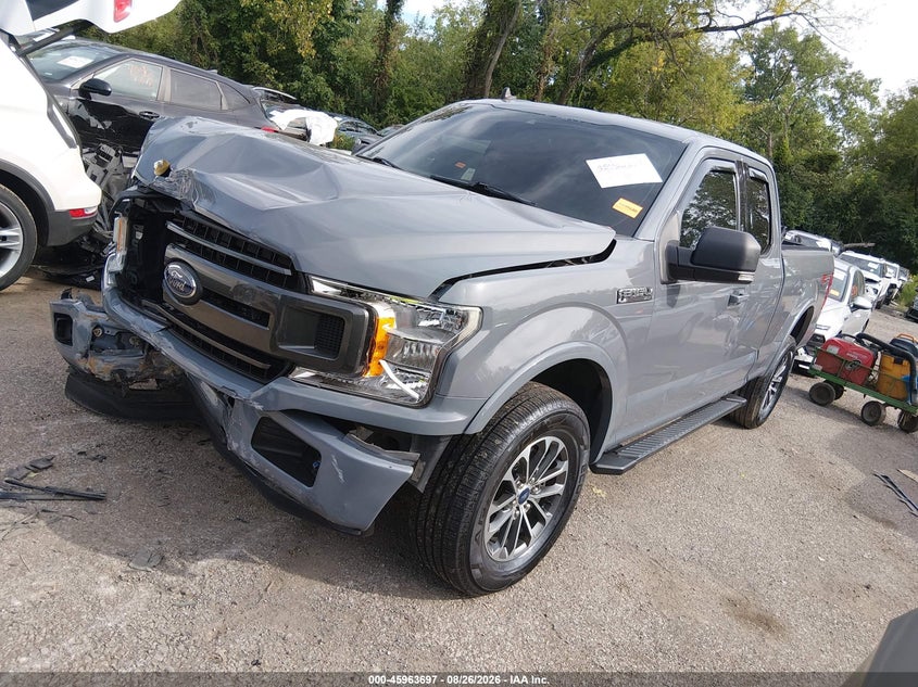 2019 Ford F-150, Front End, IAAI, VIN 1FTFX1E53KKE89615 — photo 2