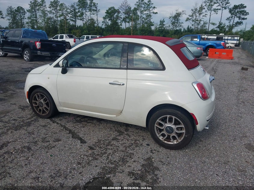 Vin: 3c3cffdr2et183214, lot: 46462918, fiat 500c pop 20143