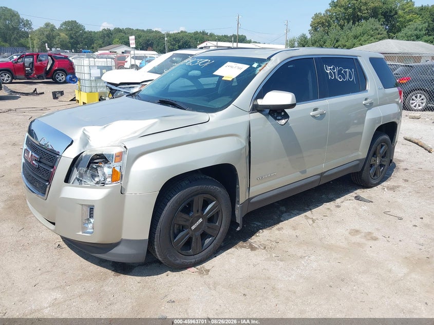 2014 GMC Terrain, Стихия, IAAI, VIN 2GKALMEKXE6254699 — фото 2