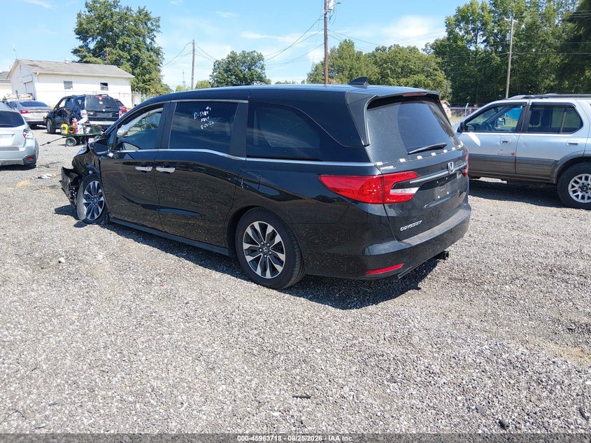 Vin: 5fnrl6h79nb065814, lot: 46462937, honda odyssey ex-l 20223