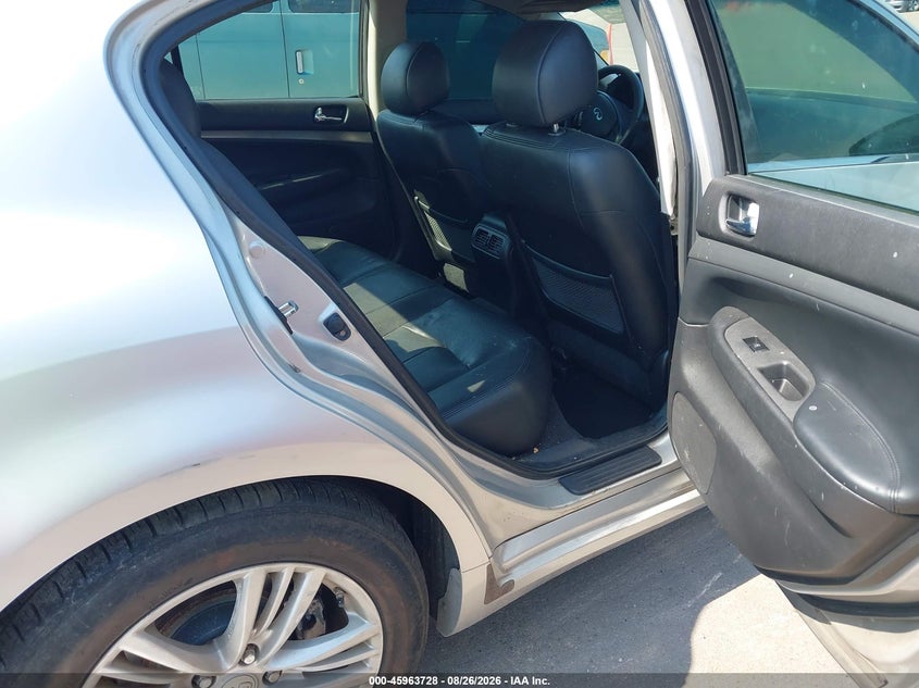 INFINITI G25 2012 VIN JN1DV6AP9CM811846