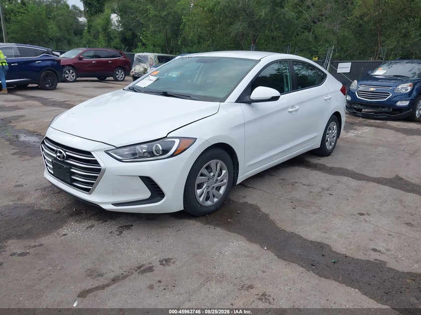 2018 Hyundai Elantra Se, Удар спереди, IAAI, VIN 5NPD74LF7JH271596 — фото 2